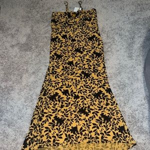 Misguided Floral Print Gown Size 16